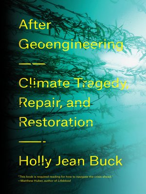 cover image of After Geoengineering